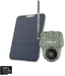 Reolink Go Series G450 with Solar Panel 2 - 4K 4G LTE PT Wildlife Cam, Animal Detection & Recognition, 360&deg; View, 32GB microSD card