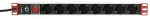 TECHly Rack 19" Power Strip 8 Outlets Schuko Plug