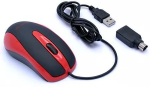 EXACTGAME AMEI AM-M801/Office/Optical/800 DPI/Wired USB/Black-red