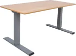Home4you T&ouml;&ouml;laud ERGO OPTIMAL 2-mootoriga 160x80xH62-127cm, hikkoripuu/h&otilde;behall