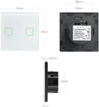 Maclean Glass Touch Light Switch MCE703W