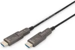 Digitus HDMI AOC Hybrid Glasfaserkabel 4K abnehmbar 30m schw
