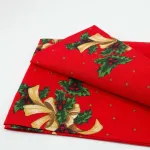 Home4you Linik CHRISTMAS NEW 43x150cm, punane kimp, 50% pol&uuml;ester, 50% puuvill, kangas 032