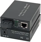 EFB Elektronik EFB Medienkonverter Fast Ethernet RJ45 auf Singlemode SC 100FX 10KM inklusive Netzteil