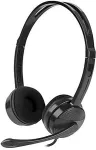Natec Canary Headset Wired Head-band Office/Call center Black