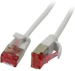 Synergy21 Patchkabel RJ45, CAT6 250Mhz, 5m weiss, U/FTP, slimline rund d=3,6mm,