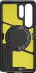 Spigen Kaitse&uuml;mbris Tough Armor (MagFit), Samsung Galaxy S25 Ultra, must, tugijalaga, MagSafe &uuml;hilduv,