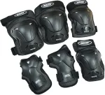 Roces Adult Standard Skate Pads Black 301332 S