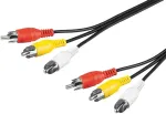 Goobay Wentronic - Video- / Audiokabel - Composite Video / Audio - RCA (S) bis RCA (S) - 1.5 m (50380)