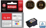 Tooner Activejet AC-511R Ink cartridge (replacement for Canon CL-511; Premium; 12 ml; color)
