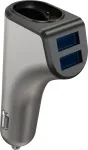 Hermex Platinet autolaadija 2xUSB 3,1A + Bluetooth k&otilde;rvaklapp Duos (44639)