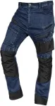 NEO TOOLS Spodnie robocze DENIM, wzmocnienia Oxford, granatowe, rozmiar S