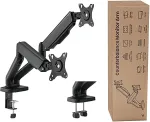 Logilink Monitorhalterung 17-32" 2-fach,9kg/Arm,450mm/Alu/schwarz