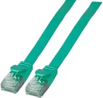EFB Elektronik EFB RJ45 Flachpatchkabel U/FTP, Cat.6A, PVC, 3m, gr&uuml;n