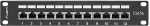 LANBERG PATCH PANEL 12PORT 1U 10" CAT.5E FTP SHIELDED BLACK