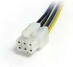 StarTech.com 6pin PCI Express Splitter Kabel - Netz-Splitter - PCI-Express-Stromversorgung, 6-polig (M) - PCI-Express-Stromversorgung, 6-polig (W) - 15cm - Gelb (PCIEXSPLIT6)