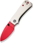 No name Knife CIVIVI Baby Banter Ivory G10 Red