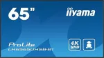 Monitor IIYAMA CONSIGNMENT 165cm/65" (3840x2160) iiyama ProLite LH6565UHSB-B1 16:9 4K UHD IPS Touch 8ms 60Hz 24/7 2xHDMI DP LAN WIFI Speaker Black
