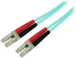 StarTech .COM 5m OM4 Duplex Multimode Glasfaserkabel - Trkis - 100 Gb - 50/125 - LSZH - LC/LC LWL Netzwerkkabel