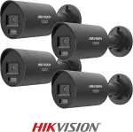 HIKVISION IP-kaamera DS-2CD2047G3-LI2UY/SL 2.8mm Black komplektpakendis 4 tk.