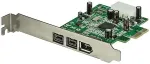 StarTech.com 3 Port 2b 1a 1394 PCI Express FireWire Card Adapter