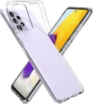 Spigen Kaitse&uuml;mbris Liquid Crystal Glitter, Samsung Galaxy A72, l&auml;bipaistev, s&auml;delusega,