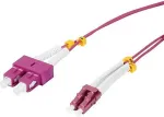 Synergy 21 Synergy21 LWL-2-Faser-Patchk. 7,5mtr.LC-SC, 50/125um,OM4, AD=2mm, flexible Knickschutzt&uuml;lle,