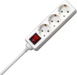 Kopp EFB Steckdosenleiste 3x mit Schalter 1,4m,H05VV-F 3G1,