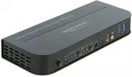DELOCK DisplayPort 1.4 KVM Switch 8K 30 Hz mit USB 5 Gbps und Audio