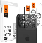 SPIGEN iPhone 15 Pro / 15 Pro Max / 14 Pro / 14 Pro Max Camera Lens Protector EZ Fit GLAS.tR Optik Pro 2PCS Clear