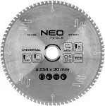 NEO TOOLS Tarcza do pilarki, widiowa, 254 x 30 mm, 80 zęb&oacute;w, uniwersalna