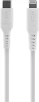 No name FIXED Liquid Silicone Cable USB-C/Lightning, 1,2m, white