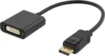 DELTACO DisplayPort to DVI-I Dual Link adapter 20-pin male - 24 + 5-pin male, black, 0.2m / DP-DVI14
