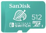 M&auml;lukaart Western Digital CARD 512GB Sandisk Nintendo Switch Microsdxc 100MB/s Mint Green +Adapter