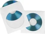 Toorikud HAMA 1x100 CD/DVD Paper Sleeves white SK 51174