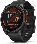 Garmin Fenix 8 3.56 cm (1.4") AMOLED 47 mm Digital 454 x 454 pixels Touchscreen Black Wi-Fi GPS (satellite)