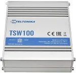 Teltonika TSW100 network switch Gigabit Ethernet (10/100/1000) Power over Ethernet (PoE) Blue, Metallic