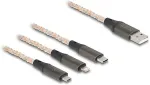 DeLOCK USB RGB Ladekabel 3 in 1 Typ-A zu Lightning 1,20m