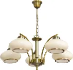 Activejet Classic ceiling chandelier pendant lamp RITA Patina 5xE27 for living room