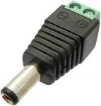 OEM DCSV21 DC power connector 2.1mm with terminal block - male