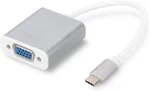 Digitus USB 3.0 Adapter 0,2m Typ-C zu VGA Grafik 1080p St./Bu. wei&szlig;