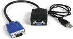 StarTech.com 2 Port VGA Video Splitter - Monitor Kabel - 1 x VGA (Stecker) 2 x VGA (Buchse) - Video-Verteiler - 2 x VGA - Desktop (ST122LE)