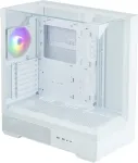 Korpus ZALMAN PC case P40 Prism Mid-Tower Tempered Glass white