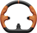 Joystick Asetek Closed D Orange Leather Rim Racing wheel