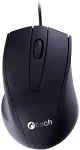 Hiir C-TECH Mouse WM-07/Ergonomic/Optical/For right-handed people/1,200 DPI/Wired USB/Black
