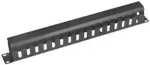OEM 19"1U metal rack panel Rail Through black 65mm depth