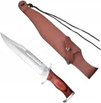 Cinema classic CC-H3 Rambo III knife with leather sheath, 425 mm