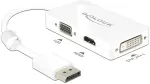 Delock Adapterkabel DisplayPort Stecker > 1 x VGA + 1 x HDMI + 1 x DVI 24+1 weiss