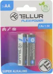 Tellur Flexi Power battery, Super Alkaline, AA LR6, 1.5V, 2 pcs/set