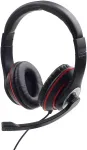 GEMBIRD Stereo-Headset mit Mikrofon, Schw.